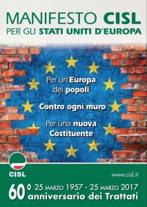 manifesto cisl - 25 marzo 2017