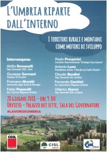 l'umbria riparte dall'interno