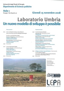 Laboratorio Umbria - 15 novembre 2018